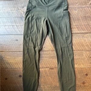 lululemon athletica align pant with pockets Olive Green high waisted